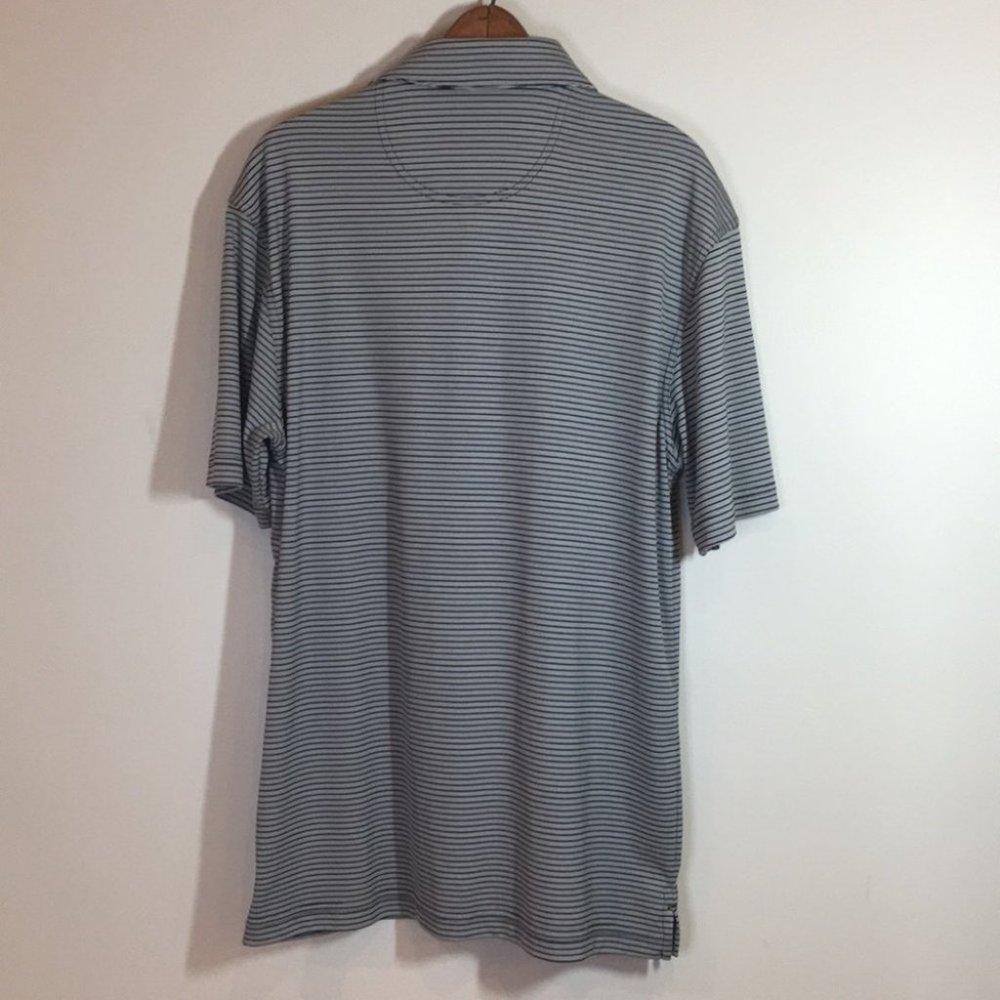 Oxford America Men universal Orlando striped polo short sleeve shirt size medium - Picture 4 of 4